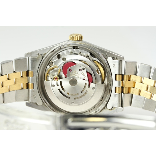 73 - GENTLEMEN'S ROLEX OYSTER PERPETUAL DATEJUST REFERENCE 16013 CIRCA 1987, champagne diamond dot dial, ... 