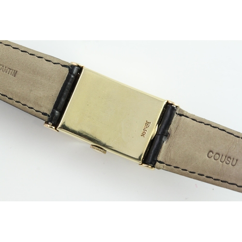 2 - VINTAGE VACHERON & CONSTANTIN 14CT DRESS WATCH CIRCA 1949, champagne rectangular dial with Arabic nu... 