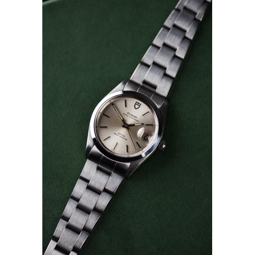 27 - VINTAGE TUDOR PRINCE OYSTERDATE REFERENCE 74000 CIRCA 1984, circular silver dial with baton hour mar... 