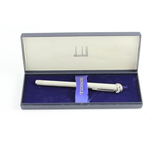 73 - Dunhill Silver Eagle Pen with Box