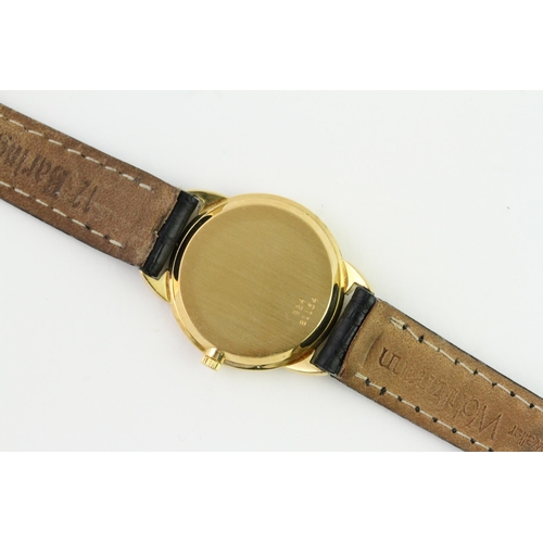 85 - *TO BE SOLD WITHOUT RESERVE* 18CT LADIES PIAGET REFERENCE 204, circular champagne dial with baton ho... 