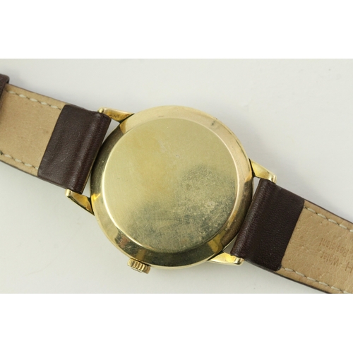 15 - VINTAGE OMEGA BUMPER AUTOMATIC GOLD FILLED CIRCA 1944, circular white dial with roman numeral hour m... 