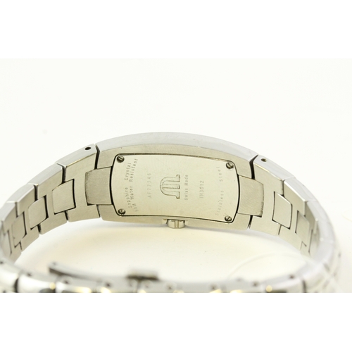 235 - MAURICE LACROIX IN3012 , silver rectangular dial, stainless steel case and bracelet, 20mm, quartz