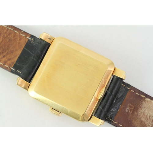 331 - VINTAGE 18CT VACHERON & CONSTANTIN DRESS WATCH,  square dial with baton and dot markers, heavy 18ct ... 