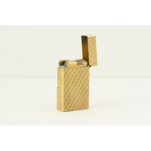 303 - S.T DUPONT LIGHTER GOLD PLATED, not running but friction to the flint.