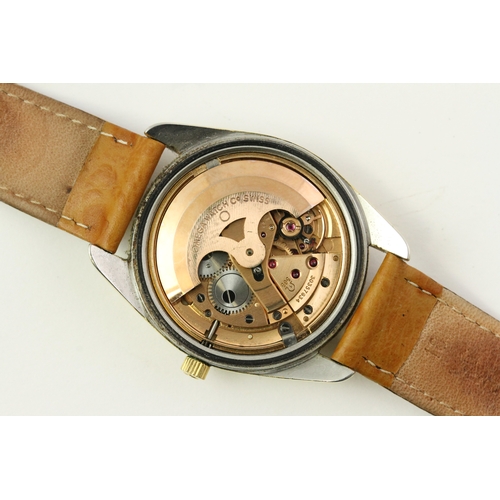 261 - VINTAGE OMEGA SEAMASTER AUTOMATIC REFERENCE 166.067 CIRCA 1969, circular champagne textured dial wit... 