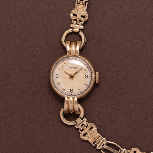 276 - *TO BE SOLD WITHOUT RESERVE* LADIES VINTAGE 9CT YELLOW GOLD LONGINES  WATCH, MANUALLY WOUND, CIRCA. ... 