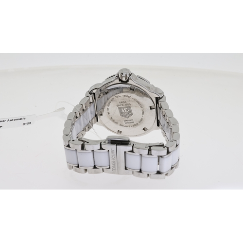 119 - TAG HEUER FORMULA 1 REFERENCE WAH1213, white dial, diamond set bezel with white cream detail, stainl... 