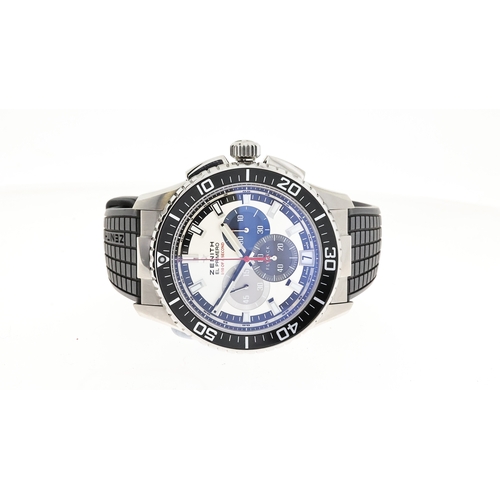 14 - ZENITH EL PRIMERO STRATOS FLYBACK FELIX BAUMGARTNER FULL SET DATED 2014,  REFERENCE 03.2062.4057/69,... 