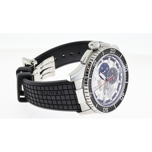 14 - ZENITH EL PRIMERO STRATOS FLYBACK FELIX BAUMGARTNER FULL SET DATED 2014,  REFERENCE 03.2062.4057/69,... 