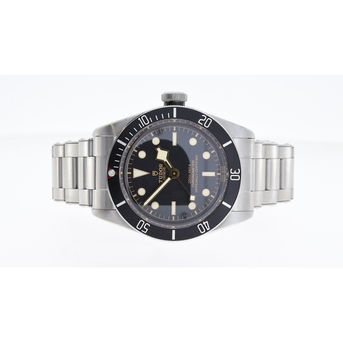 30 - TUDOR BLACK BAY 41 79230N BOX AND PAPERS 2016, circular black dial with gilt applied hour markers, s... 