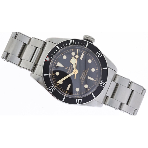 30 - TUDOR BLACK BAY 41 79230N BOX AND PAPERS 2016, circular black dial with gilt applied hour markers, s... 