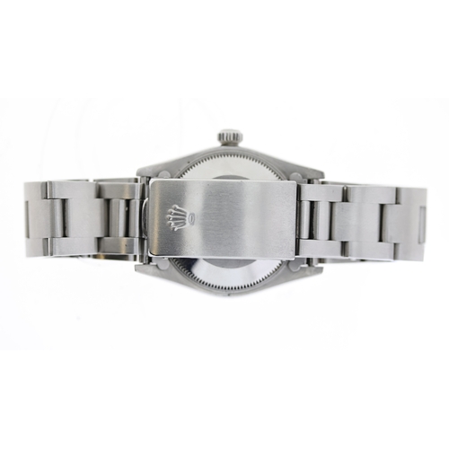 52 - ROLEX OYSTER PERPETUAL REFERENCE 67480 CIRCA 1991, circular silver dial with baton hour markers, rom... 