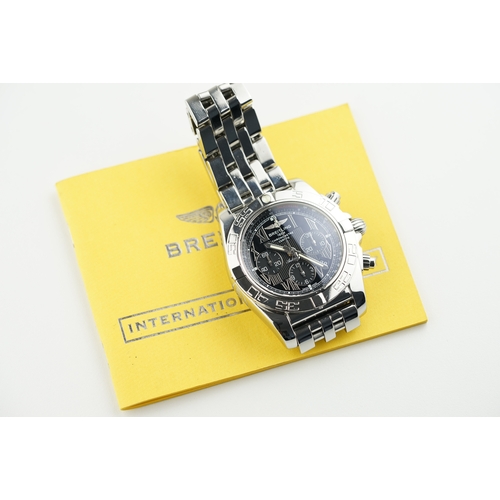 224 - BREITLING CHRONOMAT 44 AUTOMATIC CHRONOGRAPH W/ BOX & GUARANTEE PAPERS REF. AB0110 CIRCA 2010, circu... 