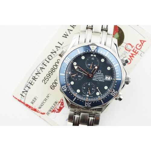 193 - OMEGA SEAMASTER 300M PROFESSIONAL CHRONOMETER CHRONOGRAPH W/ GUARANTEE CARD REF. 2599.80.00, circula... 