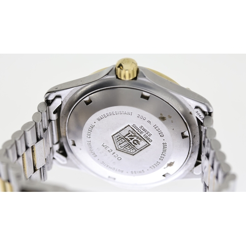 109 - TAG HEUER AUTOMATIC REF WE2120, approx 32mm silver dial, baton hour markers, date aperture at 3 o'cl... 