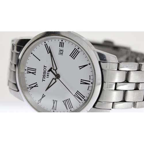 144 - TISSOT CLASSIC DREAM REF T033410B, approx 36mm white dial, Roman Numeral hour markers, date aperture... 