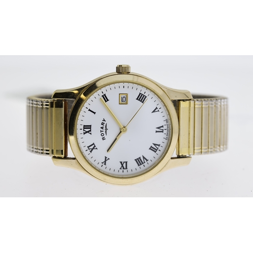 170 - ROTARY WATCH REF GS02368/01(12642), approx 34mm white dial, Roman Numeral hour markers, date apertur... 