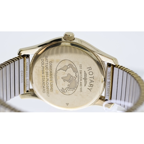 170 - ROTARY WATCH REF GS02368/01(12642), approx 34mm white dial, Roman Numeral hour markers, date apertur... 