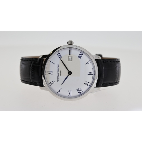 197 - FREDERIQUE CONSTANT GENEVE REF 3276453 W/BOX, approx 40mm silver dial, Roman Numeral hour markers, d... 