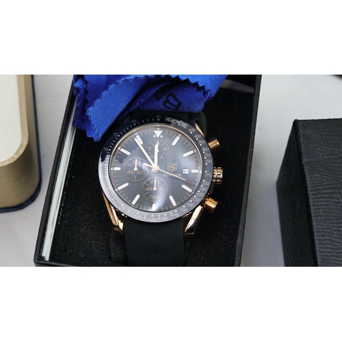 206 - ***TO BE SOLD WITHOUT RESERVE*** JOB LOT OF 8 WATCHES W/BOXES INCLUDING GIANNI SABATINI, KRUG-BAUMEN... 