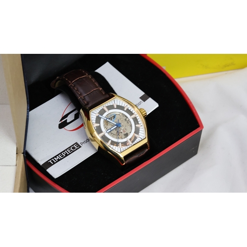 206 - ***TO BE SOLD WITHOUT RESERVE*** JOB LOT OF 8 WATCHES W/BOXES INCLUDING GIANNI SABATINI, KRUG-BAUMEN... 