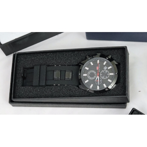 207 - ***TO BE SOLD WITHOUT RESERVE*** JOB LOT OF 8 WATCHES W/BOXES INCLUDING ACCURIST, MINI FOCUS & AVIA.... 