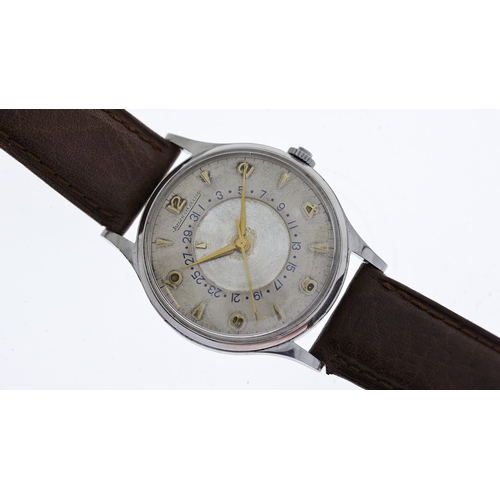 17 - VINTAGE JAEGER LE COULTRE CALENDAR DISC REFERENCE 2777 CIRCA 1950's, circular cream dial with baton ... 