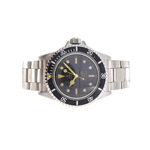 29 - VINTAGE TUDOR OYSTER PRINCE SUBMARINER 7928 CIRCA 1962, circular black gilt dial with baton hour mar... 