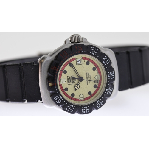 245 - ***TO BE SOLD WITHOUT RESERVE***TAG HEUER DIVER WATCH REF 371.508 W/BOX & GUARANTEE CARD, approx 28m... 