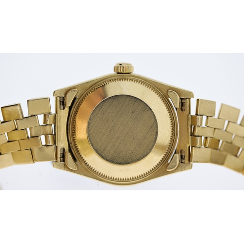 43 - 18CT ROLEX OYSTER PERPETUAL DATE REFERENCE 68278, circular champagne dial with baton hour markers, d... 