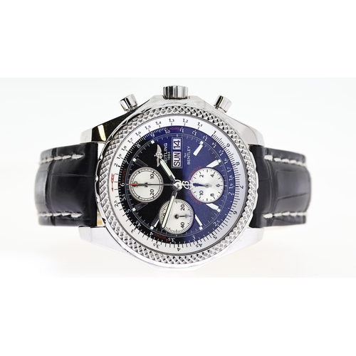 73 - BREITLING FOR BENTLEY GT SPECIAL EDITION BOX AND PAPERS 2005 REFERENCE A13362, circular black dial w... 