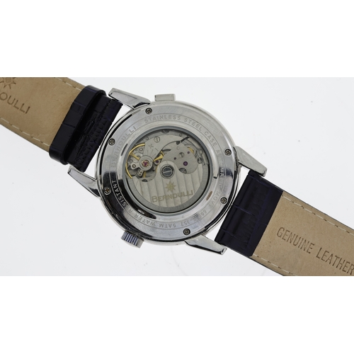 300 - ***TO BE SOLD WITHOUT RESERVE***BERNOULLI AUTOMATIC WRISTWATCH REF 60936-357. approx 40mm dial. curr... 