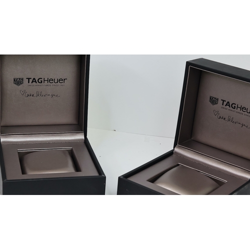 409 - ***TO BE SOLD WITHOUT RESERVE*** TAG HEUER X CARA DELEVINGNE WATCH BOXES X 2