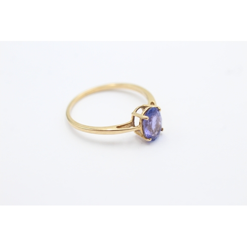 1059 - 9ct Gold Tanzanite Solitaire Dress Ring (1.4g)