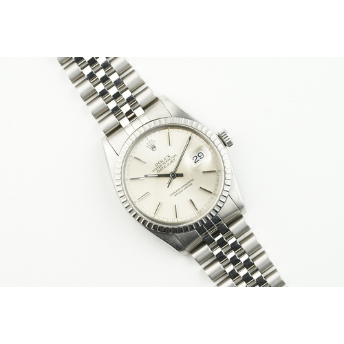 416 - ROLEX OYSTER PERPETUAL DATEJUST REF. 16030 CIRCA 1983 W/ GUARANTEE PAPERS, circular silver dial with... 