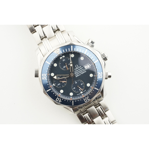 439 - OMEGA SEAMASTER 300M PROFESSIONAL CHRONOGRAPH GUARANTEE CARD REF 2599.80.00 CIRCA 1997, circular blu... 