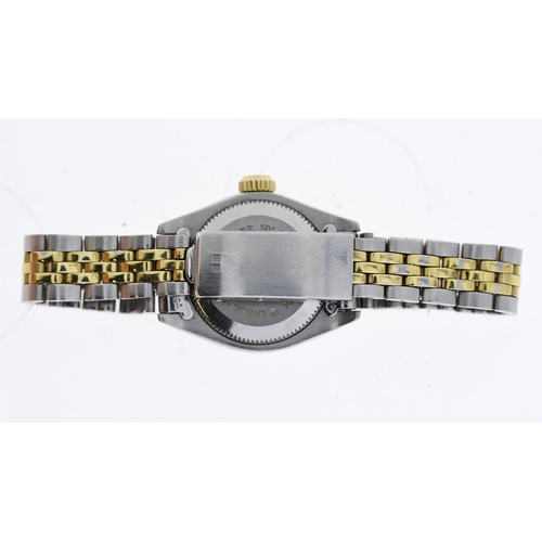 100 - LADIES TUDOR PRICESS OYSTERDATE, champagne dial, fluted bezel, 22mm steel and gold case, bi colour b... 