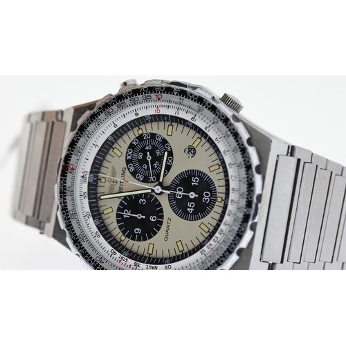 103 - BREITLING NAVITIMER JUPITER PILOT REF 80975 CIRCA 1990, approx 41mm cream dial with baton hour marke... 