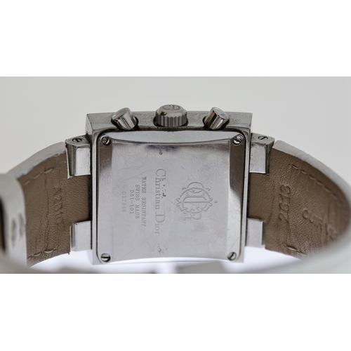 149 - CHRISTIAN DIOR PARIS RIVA CHRONOGRAPH REF D81-101, approx 30mm white dial with Arabic hour markers, ... 