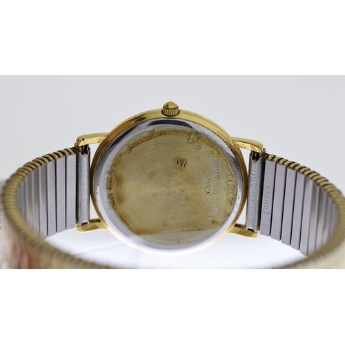 165 - LONGINES REF L4.636.2, approx 32mm chanpagne dial with baton hour markers, date aperture at 3 o'cloc... 