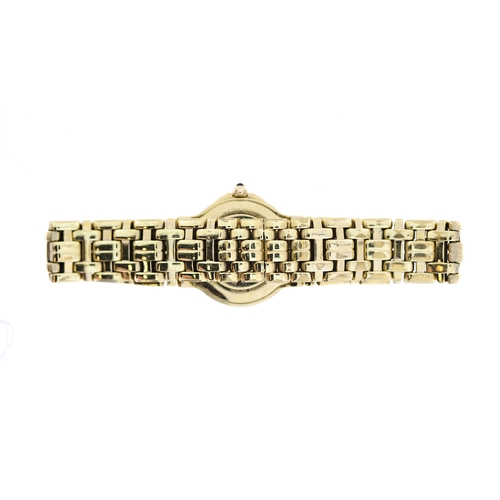 174 - LADIES RAYMOND WEIL GENEVE FIDELIO REF 9962, approx 24mm patterned gold dial, round jewel effect hou... 