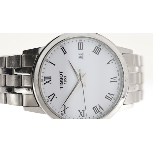 245 - TISSOT T-CLASSIC DREAM REF T129410A, approx 40mm white dial with Roman Numeral hour markers, date ap... 