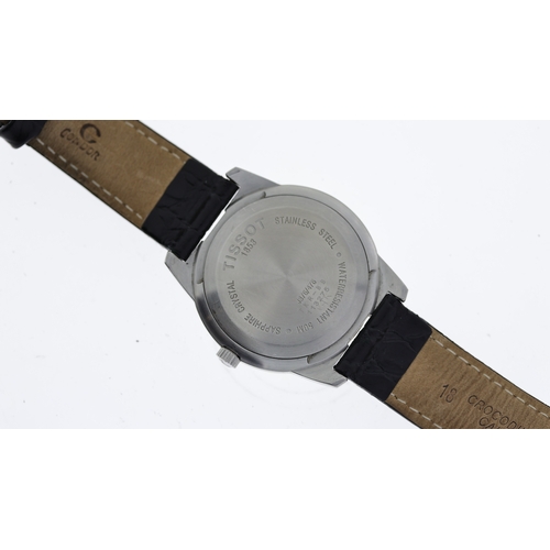 249 - TISSOT PR50 REF J376/476, approx 35mm silver dial with baton & Arabic hour markers, date aperture at... 