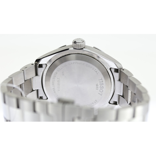 250 - TISSOT PR100 REF T101610A, approx 40mm grey dial with baton hour markers, date aperture at 6 o'clock... 