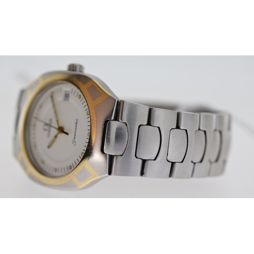 93 - VINTAGE OMEGA SEAMASTER POLARIS REFERENCE 396.1022, white dial, dot hour markers, date aperture, 31m... 