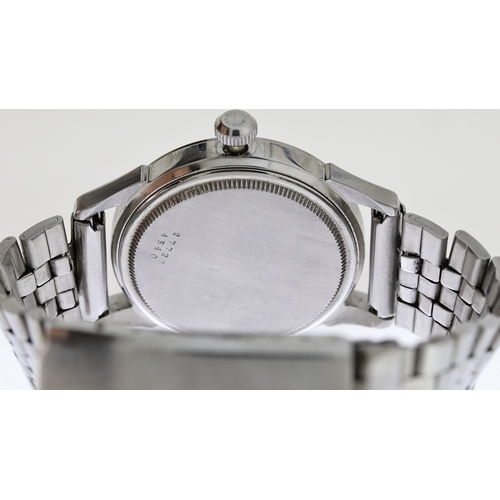 39 - *TO BE SOLD WITHOUT RESERVE* TUDOR OYSTER REFERENCE 4540 CIRCA 1950's, circular silver dial with ara... 