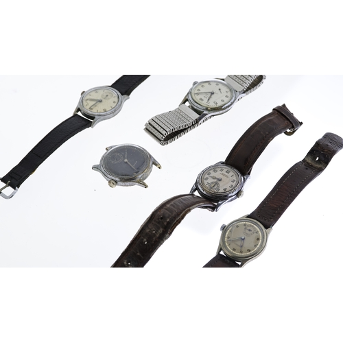 311 - JOB LOT OF 5 MILITARY-STYLE WATCHES INCLUDING TEMPEX, AVIA & ARDATH, Lip & Avia are currently runnin... 