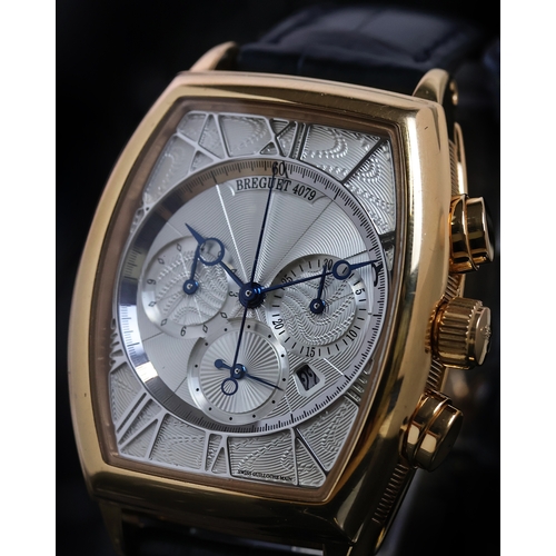 18CT BREGUET HERITAGE CHRONOGRAPH REFERENCE 5400 BOX AND PAPERS 2015 silver guilloche dial with rom