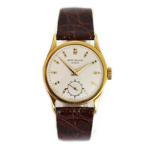 35 - FINE VINTAGE PATEK PHILIPPE CALATRAVA REFERENCE 96 1956 WITH ARCHIVE PAPERS, Fine 18ct yellow gold P... 